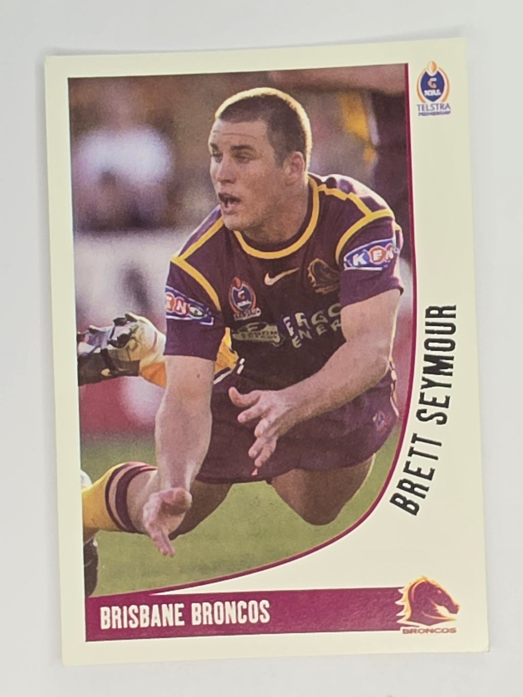 NRL 2003 Daily Telegraph | #012 | Brett Seymour | Brisbane Broncos