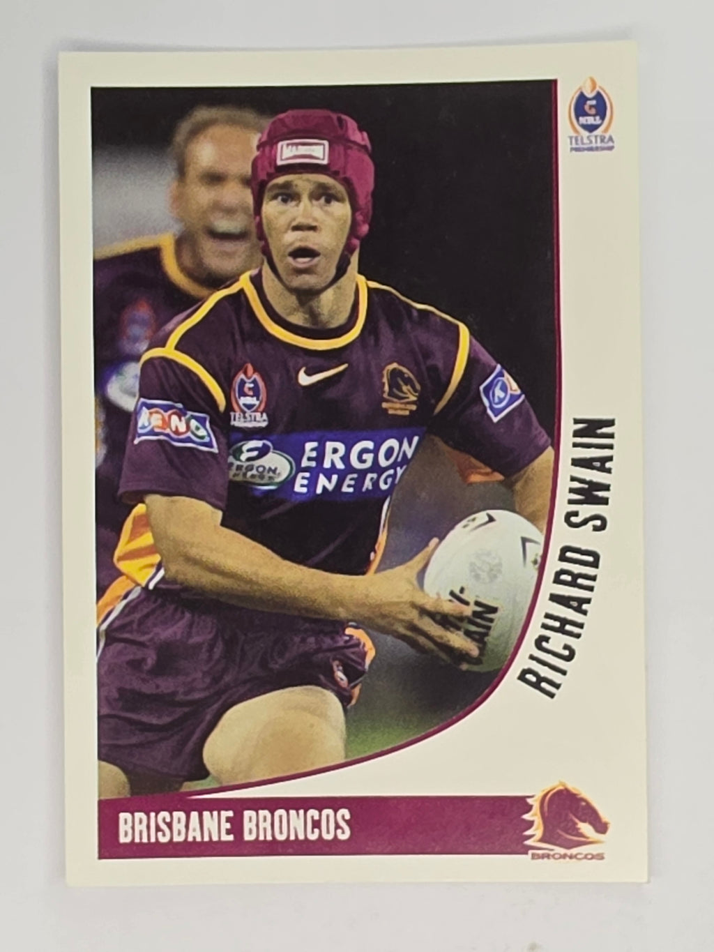 NRL 2003 Daily Telegraph | #013 | Richard Swain | Brisbane Broncos