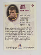 NRL 2003 Daily Telegraph | #016 | Shane Webcke | Brisbane Broncos