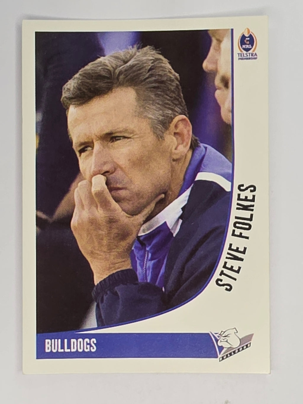NRL 2003 Daily Telegraph | #018 | Steve Folkes | Canterbury Bankstown Bulldogs