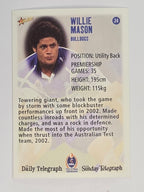 NRL 2003 Daily Telegraph | #024 | Willie Mason | Canterbury Bankstown Bulldogs