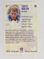 NRL 2003 Daily Telegraph | #025 | Travis Norton | Canterbury Bankstown Bulldogs