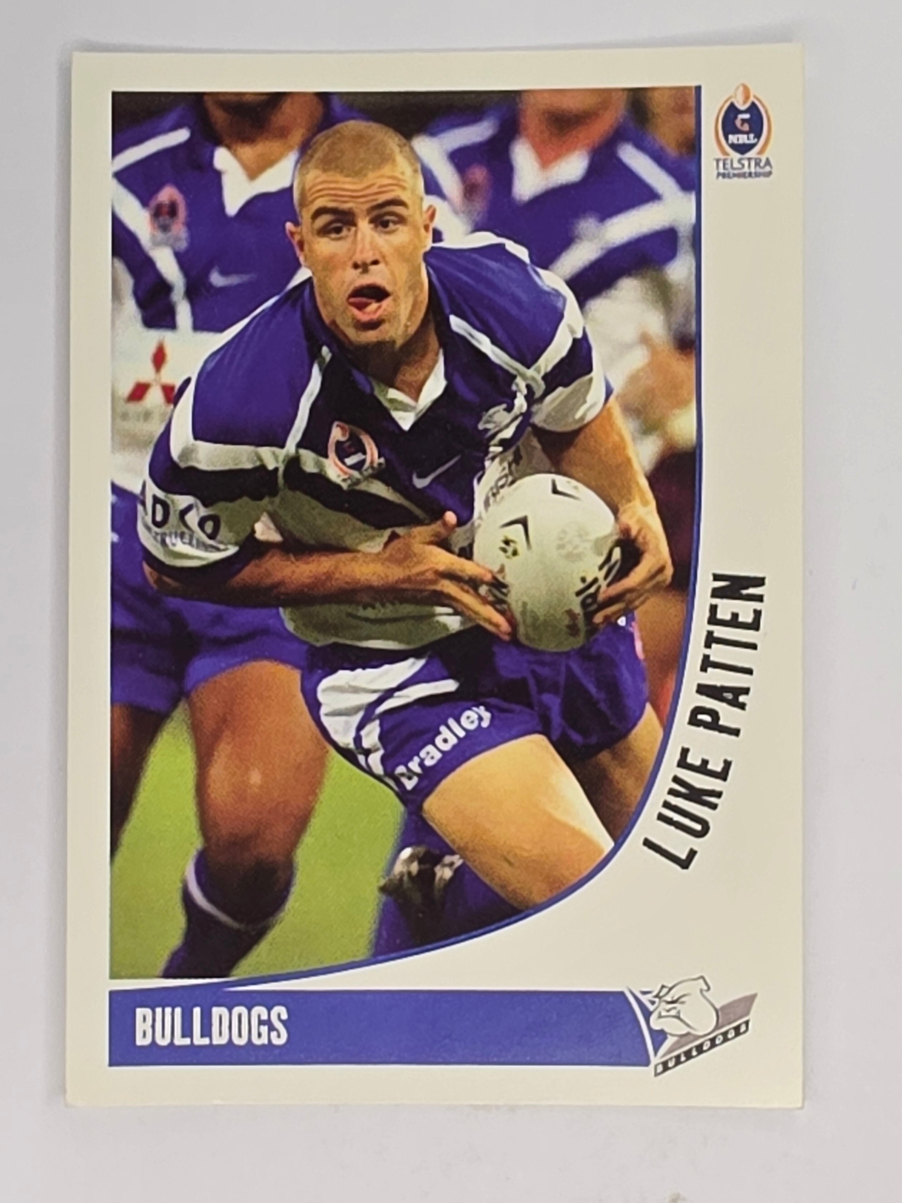 NRL 2003 Daily Telegraph | #027 | Luke Patten | Canterbury Bankstown Bulldogs