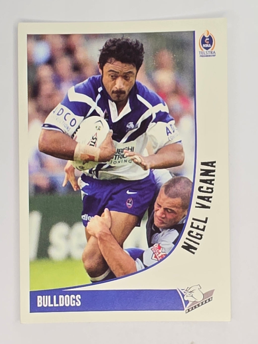 NRL 2003 Daily Telegraph | #032 | Nigel Vagana | Canterbury Bankstown Bulldogs