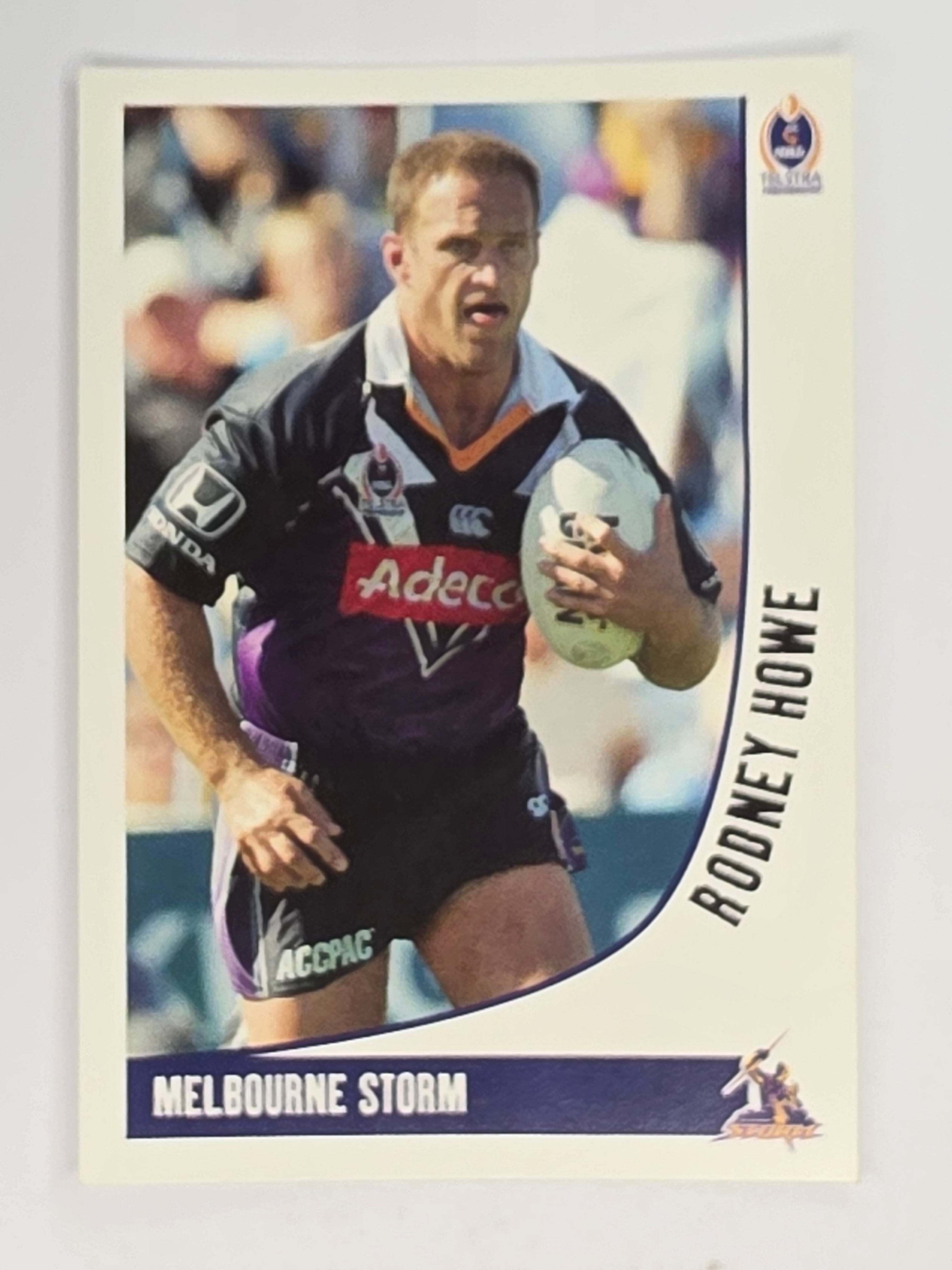 NRL 2003 Daily Telegraph | #087 | Rodney Howe | Melbourne Storm