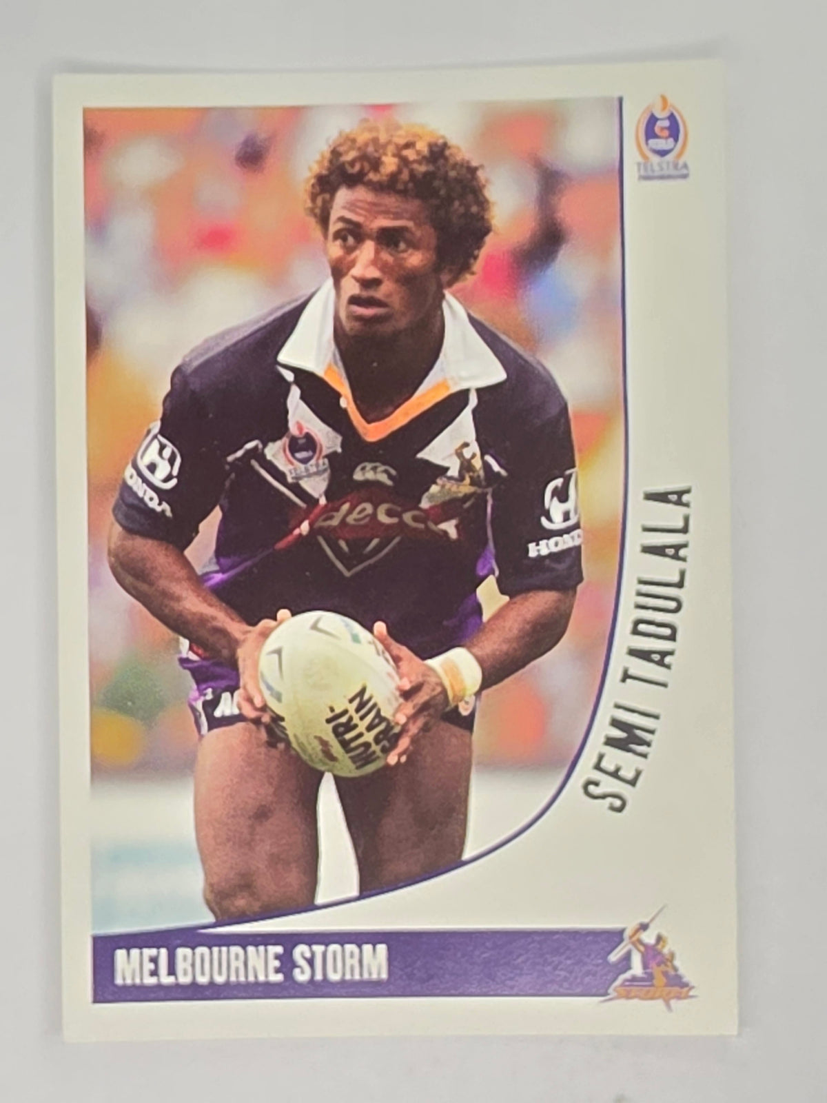 NRL 2003 Daily Telegraph | #091 | Semi Tadulala | Melbourne Storm