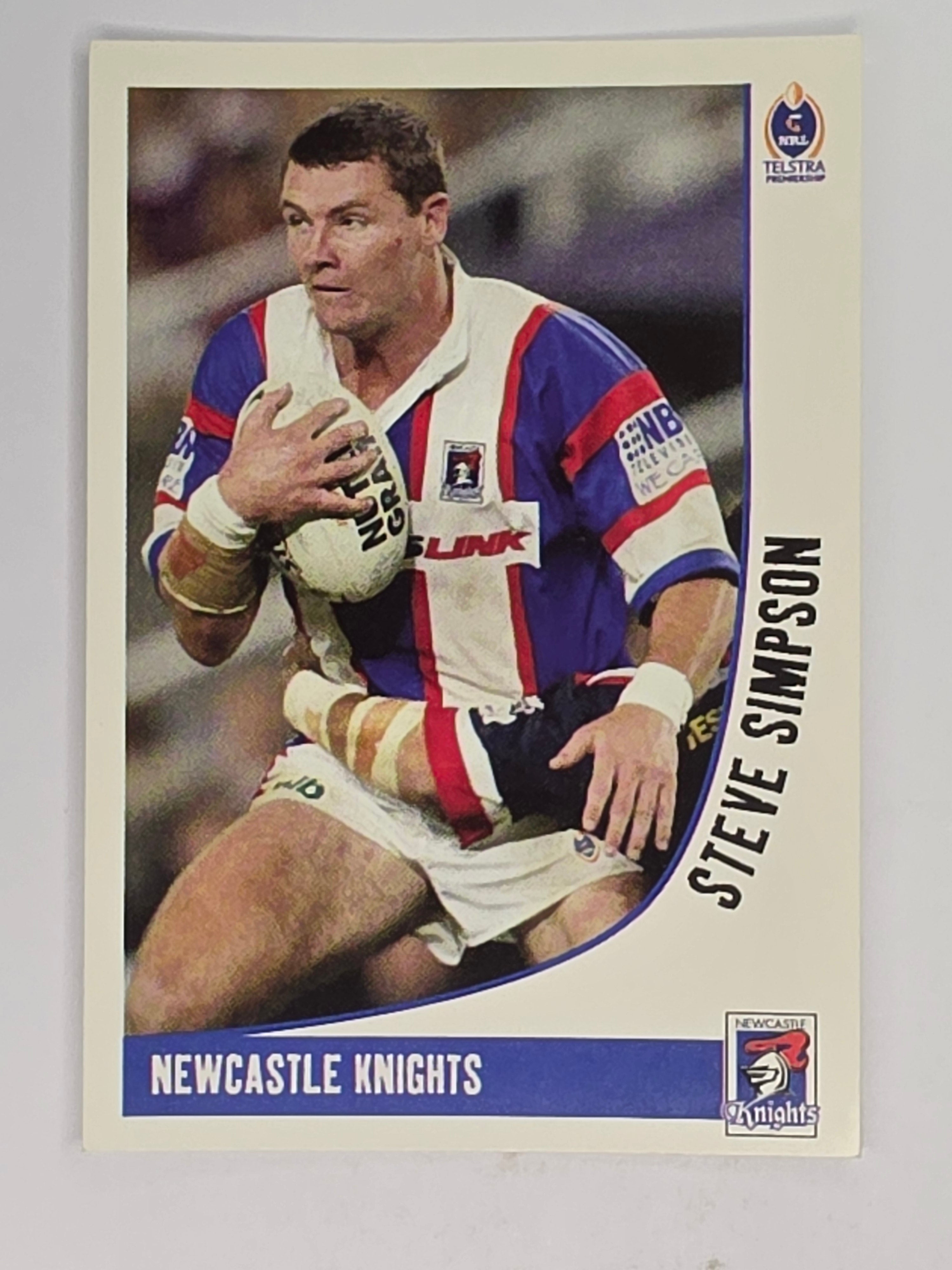 NRL 2003 Daily Telegraph | #111 | Steve Simpson | Newcastle Knights