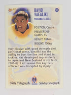 NRL 2003 Daily Telegraph | #141 | David Vaealiki | Parramatta Eels