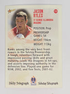 NRL 2003 Daily Telegraph | #172 | Jason Ryles | St George Illawarra Dragons