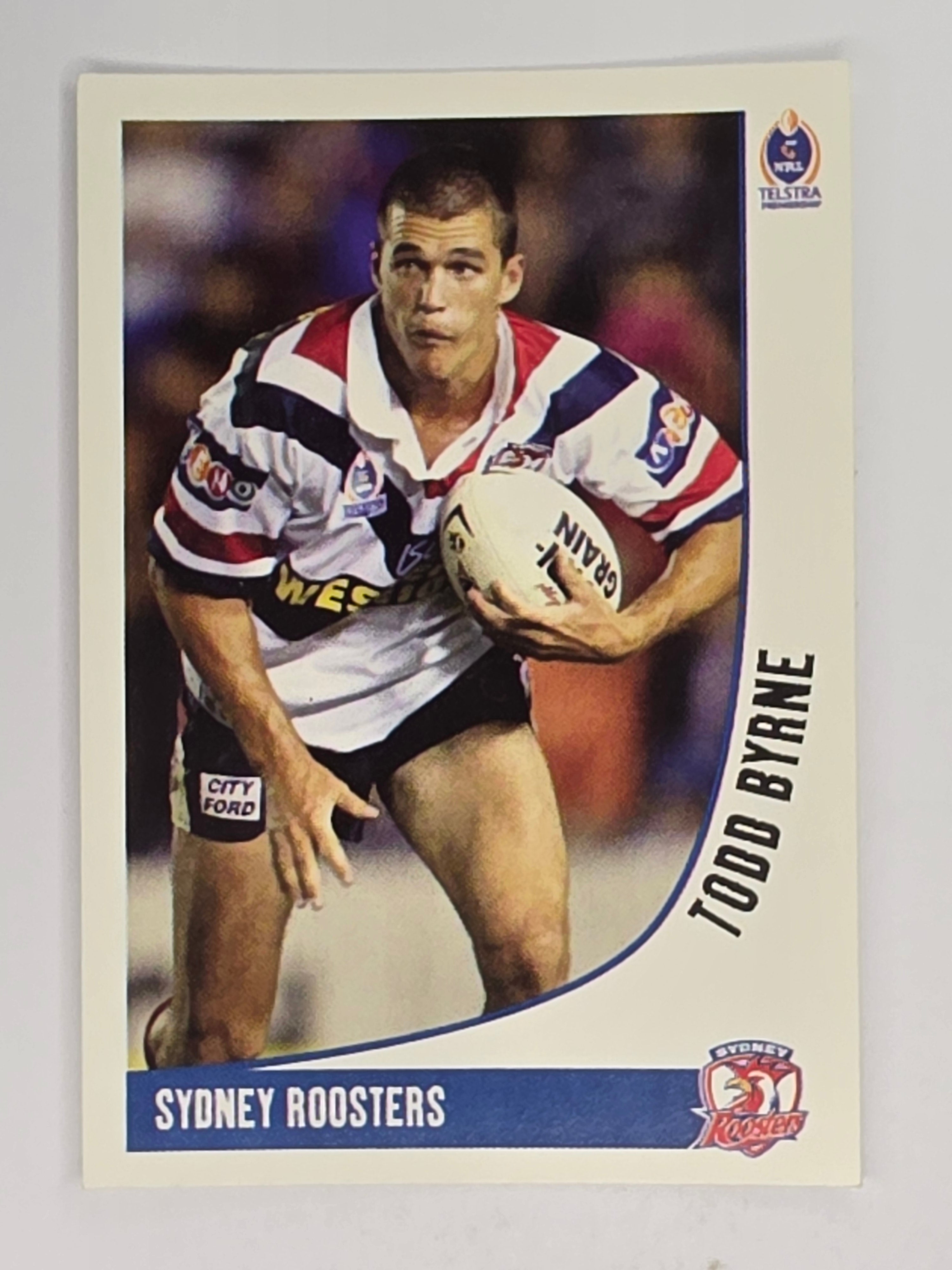 NRL 2003 Daily Telegraph | #195 | Todd Byrne | Sydney Roosters