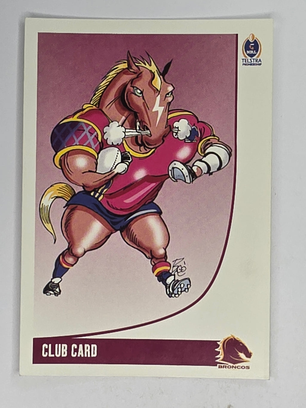 NRL 2003 Daily Telegraph | #241 | Club Card | Brisbane Broncos