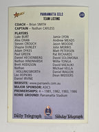 NRL 2003 Daily Telegraph | #249 | Club Card | Parramatta Eels