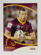 NRL 2009 Daily Telegraph | #010 | Ashton Sims | Brisbane Broncos