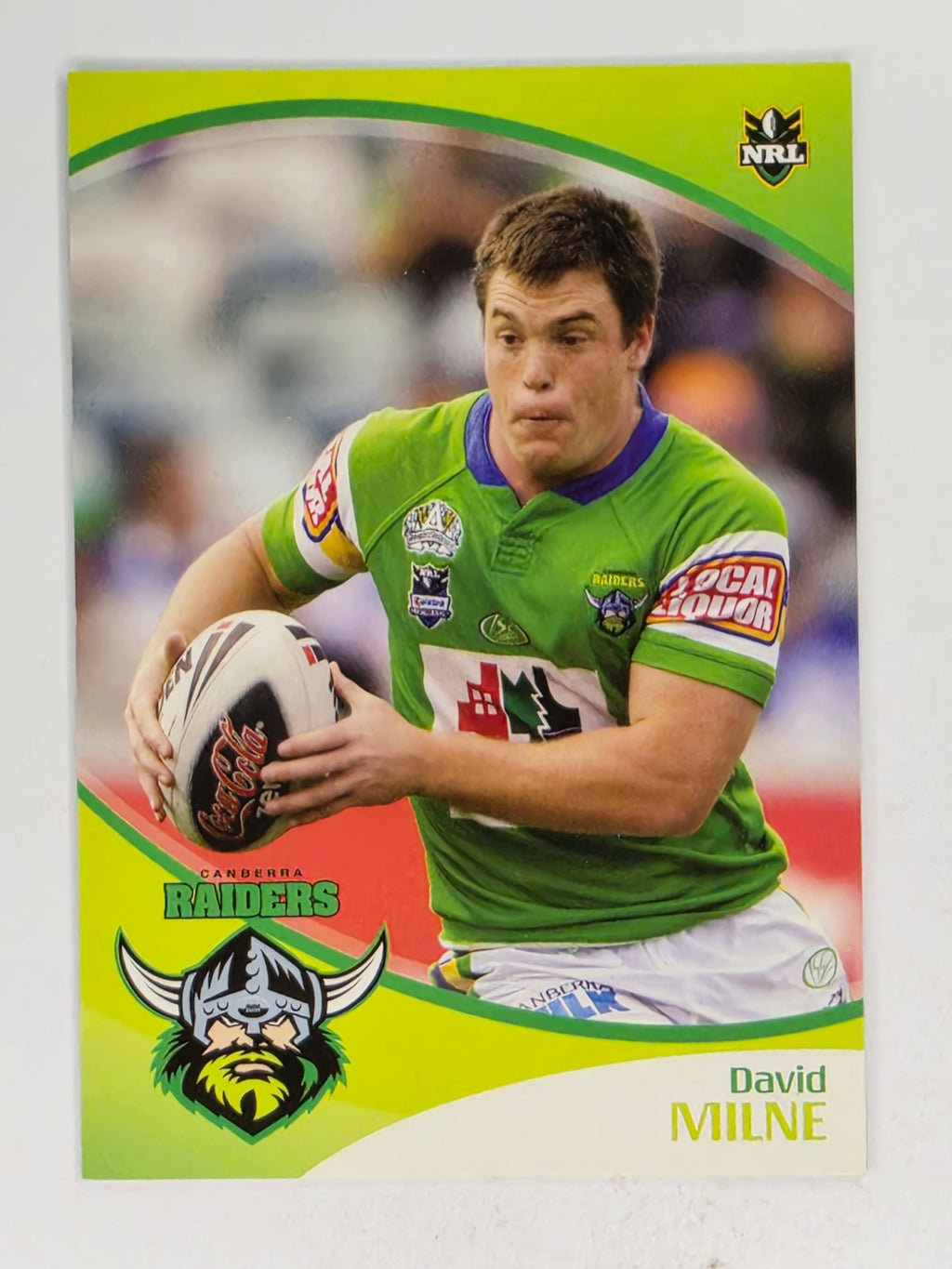 NRL 2009 Daily Telegraph | #029 | David Milne | Canberra Raiders