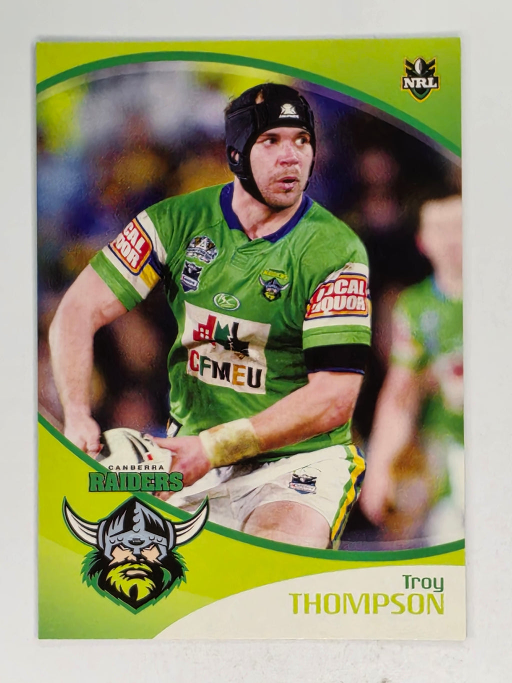 NRL 2009 Daily Telegraph | #034 | Troy Thompson | Canberra Raiders