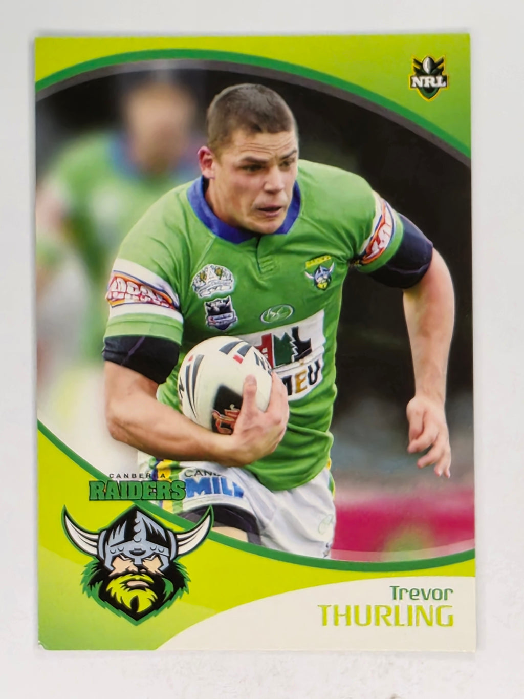 NRL 2009 Daily Telegraph | #035 | Trevor Thurling | Canberra Raiders