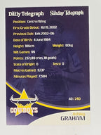 NRL 2009 Daily Telegraph | #040 | Ashley Graham | North Queensland Cowboys