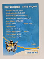 NRL 2009 Daily Telegraph | #053 | Ashley Harrison | Gold Coast Titans
