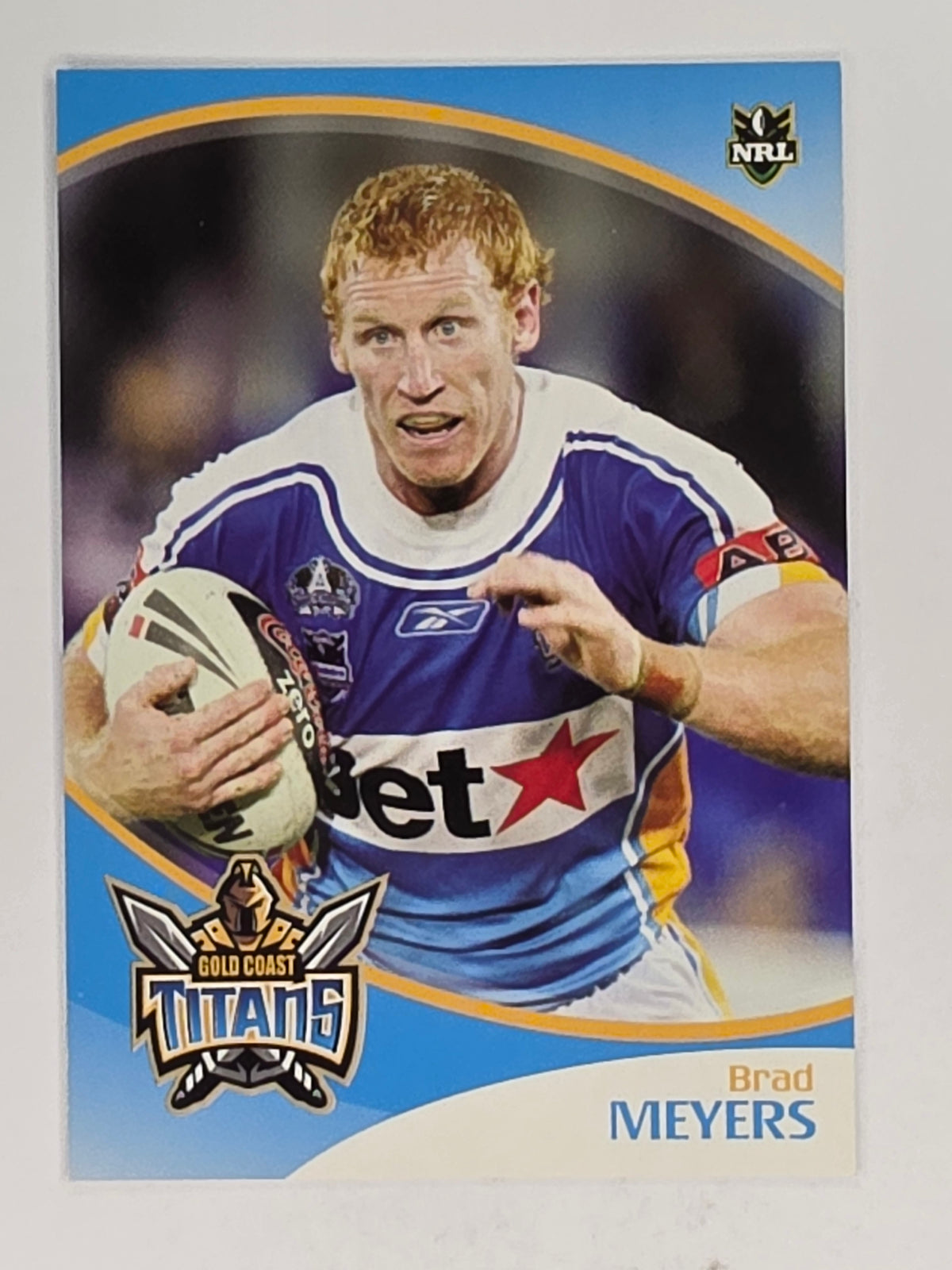 NRL 2009 Daily Telegraph | #055 | Brad Meyers | Gold Coast Titans