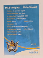 NRL 2009 Daily Telegraph | #058 | Mat Rogers | Gold Coast Titans