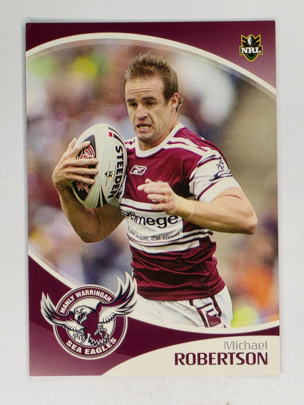 NRL 2009 Daily Telegraph | #068 | Michael Robertson | Manly Warringah Sea Eagles