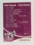 NRL 2009 Daily Telegraph | #068 | Michael Robertson | Manly Warringah Sea Eagles