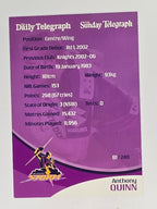 NRL 2009 Daily Telegraph | #081 | Anthony Quinn | Melbourne Storm