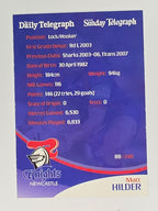 NRL 2009 Daily Telegraph | #088 | Matt Hilder | Newcastle Knights