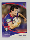 NRL 2009 Daily Telegraph | #094 | Steve Simpson | Newcastle Knights