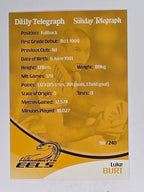 NRL 2009 Daily Telegraph | #098 | Luke Burt | Parramatta Eels