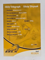 NRL 2009 Daily Telegraph | #107 | Joel Reddy | Parramatta Eels