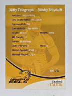 NRL 2009 Daily Telegraph | #108 | Taulima Tautai | Parramatta Eels