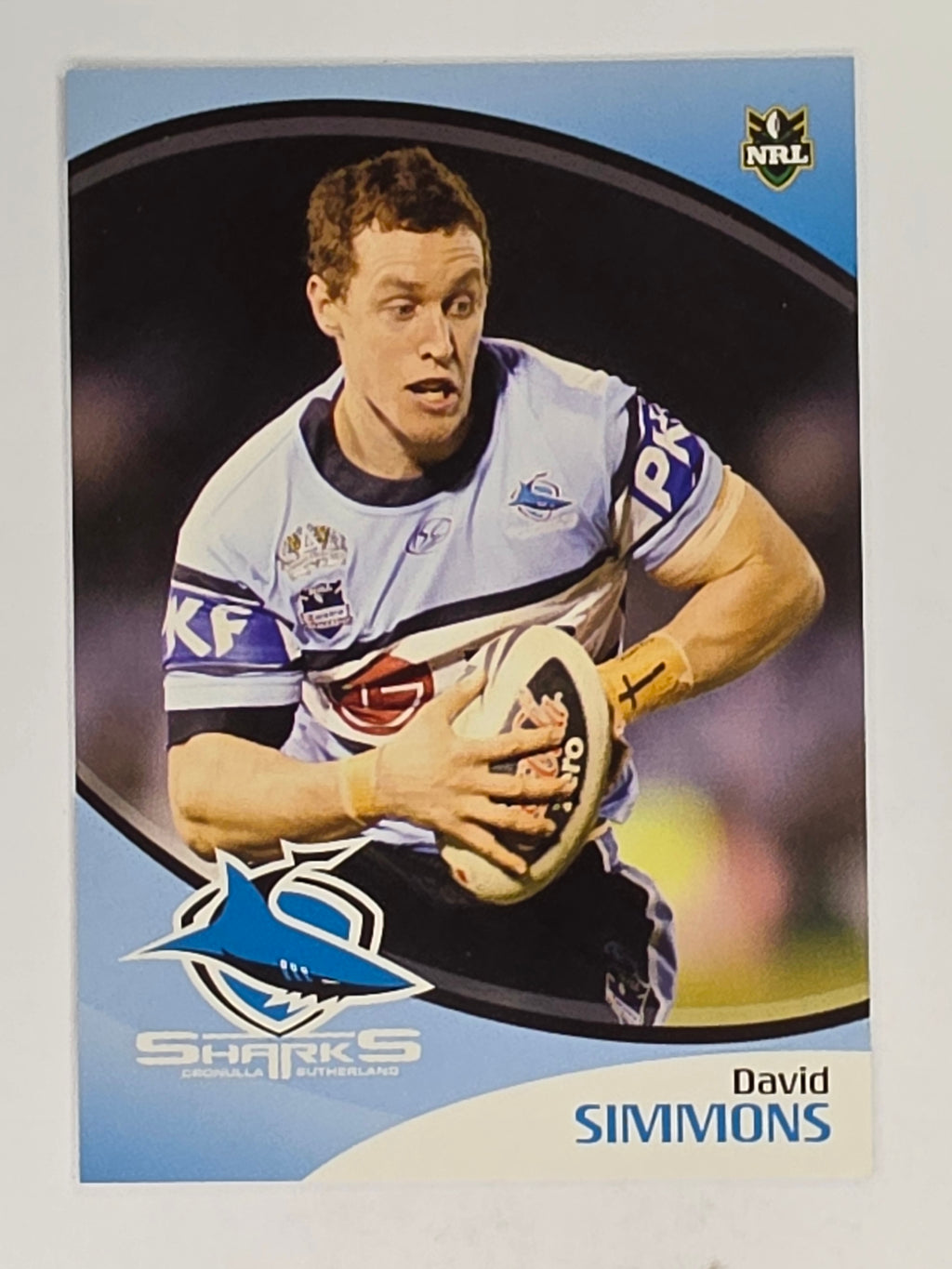 NRL 2009 Daily Telegraph | #131 | David Simmons | Cronulla Sutherland Sharks
