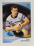NRL 2009 Daily Telegraph | #131 | David Simmons | Cronulla Sutherland Sharks
