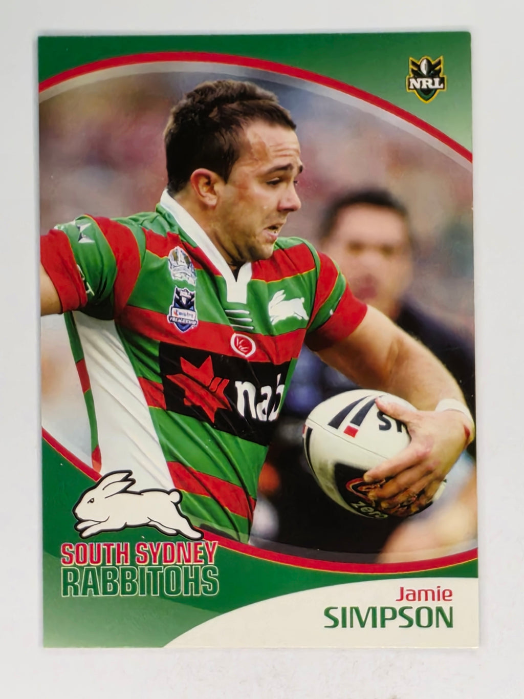 NRL 2009 Daily Telegraph | #139 | Jamie Simpson | South Sydney Rabbitohs