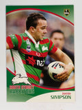NRL 2009 Daily Telegraph | #139 | Jamie Simpson | South Sydney Rabbitohs