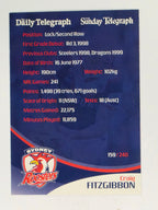 NRL 2009 Daily Telegraph | #159 | Craig Fitzgibbon | Sydney Roosters