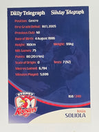 NRL 2009 Daily Telegraph | #168 | Iosia Soliola | Sydney Roosters