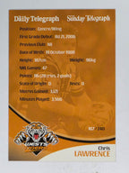 NRL 2009 Daily Telegraph | #187 | Chris Lawrence | Wests Tigers