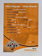 NRL 2009 Daily Telegraph | #188 | Benji Marshall | Wests Tigers