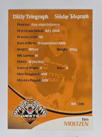 NRL 2009 Daily Telegraph | #189 | Tim Moltzen | Wests Tigers