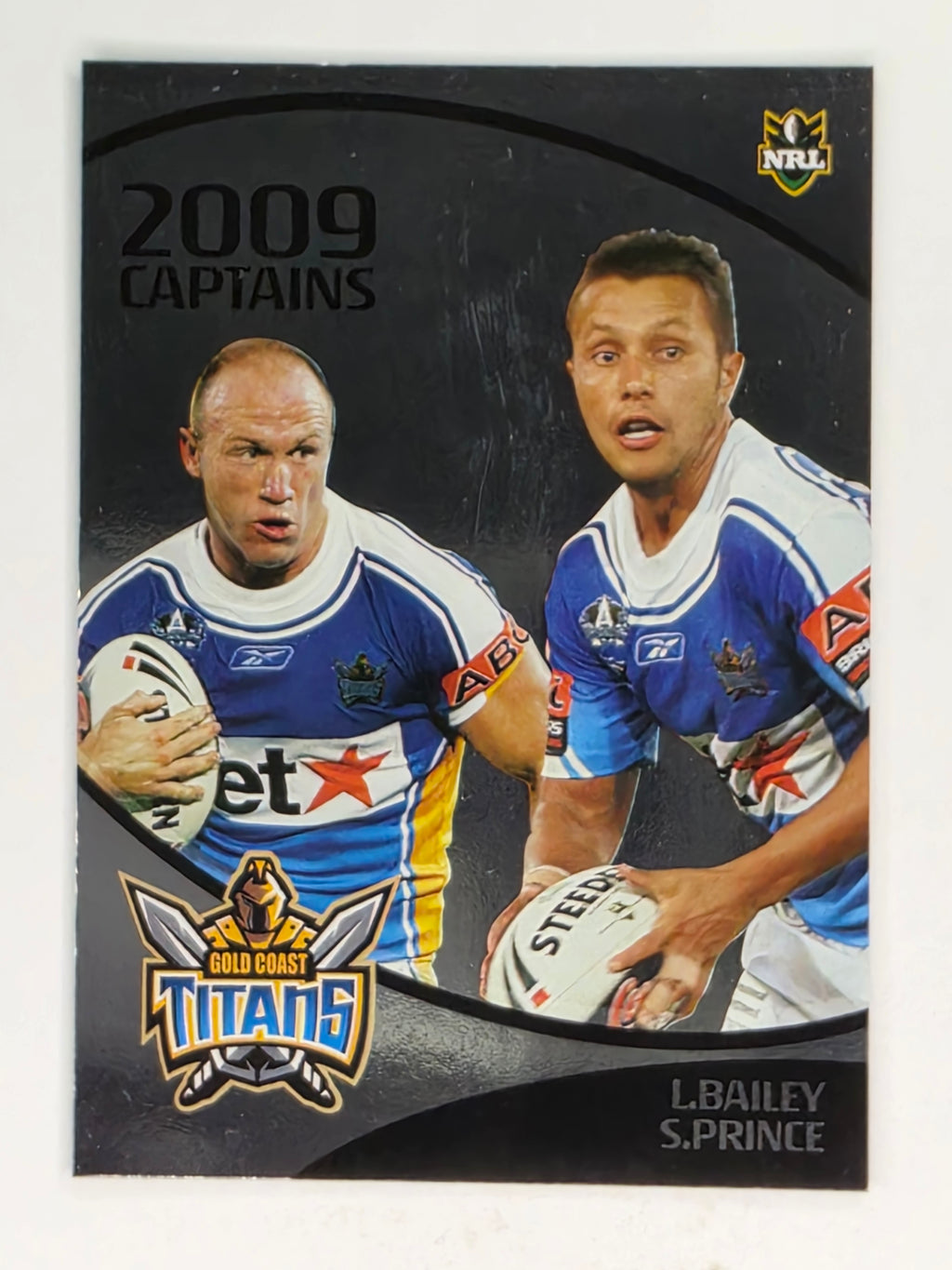 NRL 2009 Daily Telegraph | #198 | Luke Bailey / Scott Prince | Gold Coast Titans