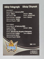 NRL 2009 Daily Telegraph | #198 | Luke Bailey / Scott Prince | Gold Coast Titans