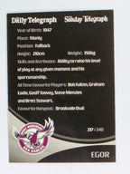 NRL 2009 Daily Telegraph | #217 | Team Mascot | Manly Warringah Sea Eagles