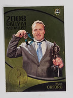 NRL 2009 Daily Telegraph | #240 | Matt Orford | Manly Warringah Sea Eagles