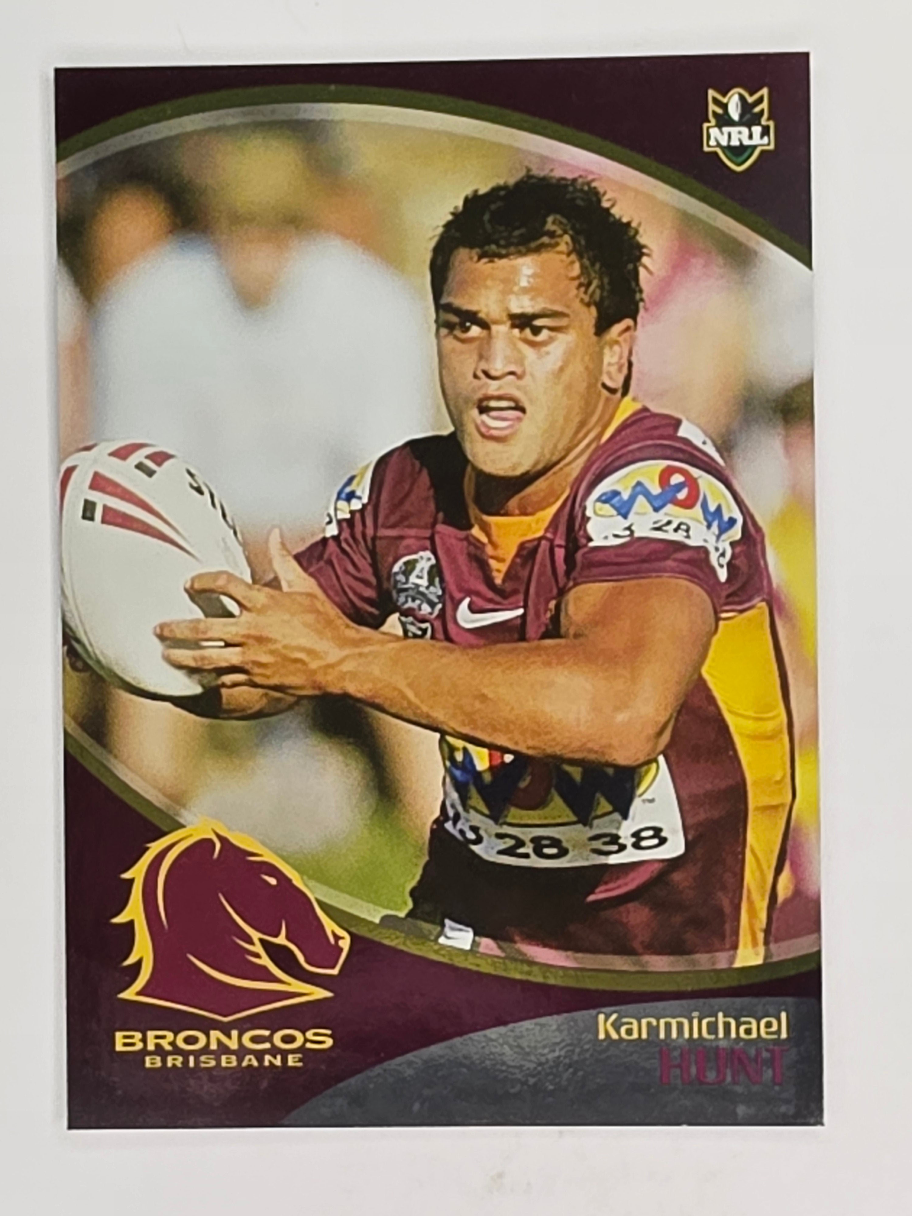 NRL 2009 Daily Telegraph | FOIL #005 | Karmichael Hunt | Brisbane Broncos