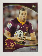 NRL 2009 Daily Telegraph | FOIL #010 | Ashton Sims | Brisbane Broncos