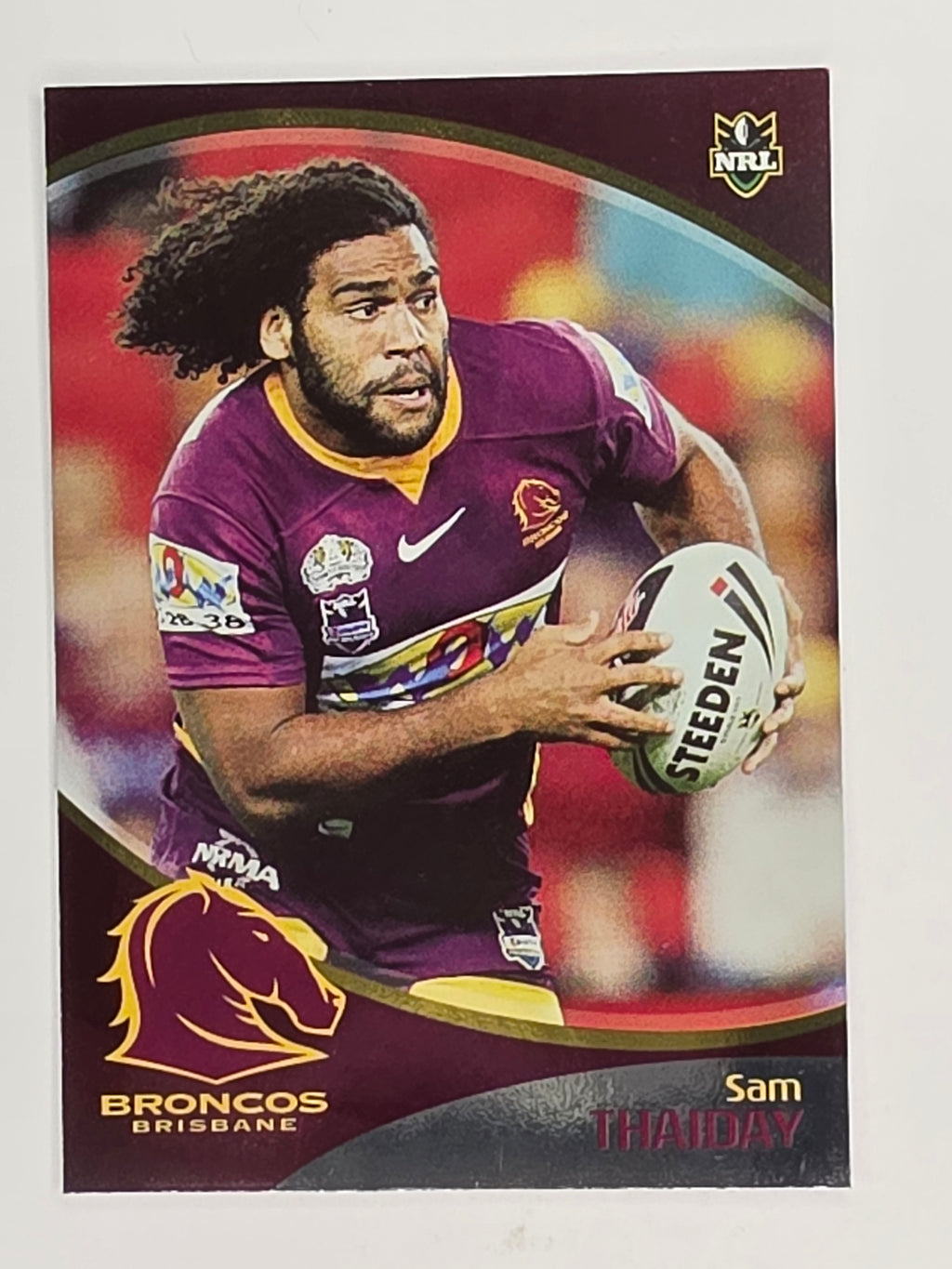 NRL 2009 Daily Telegraph | FOIL #012 | Sam Thaiday | Brisbane Broncos