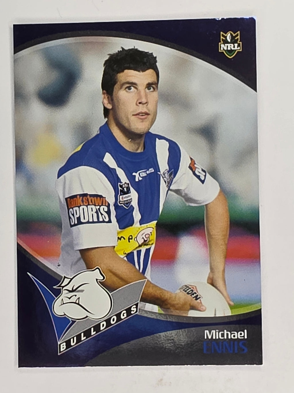 NRL 2009 Daily Telegraph | FOIL #015 | Michael Ennis | Canterbury Bankstown Bulldogs
