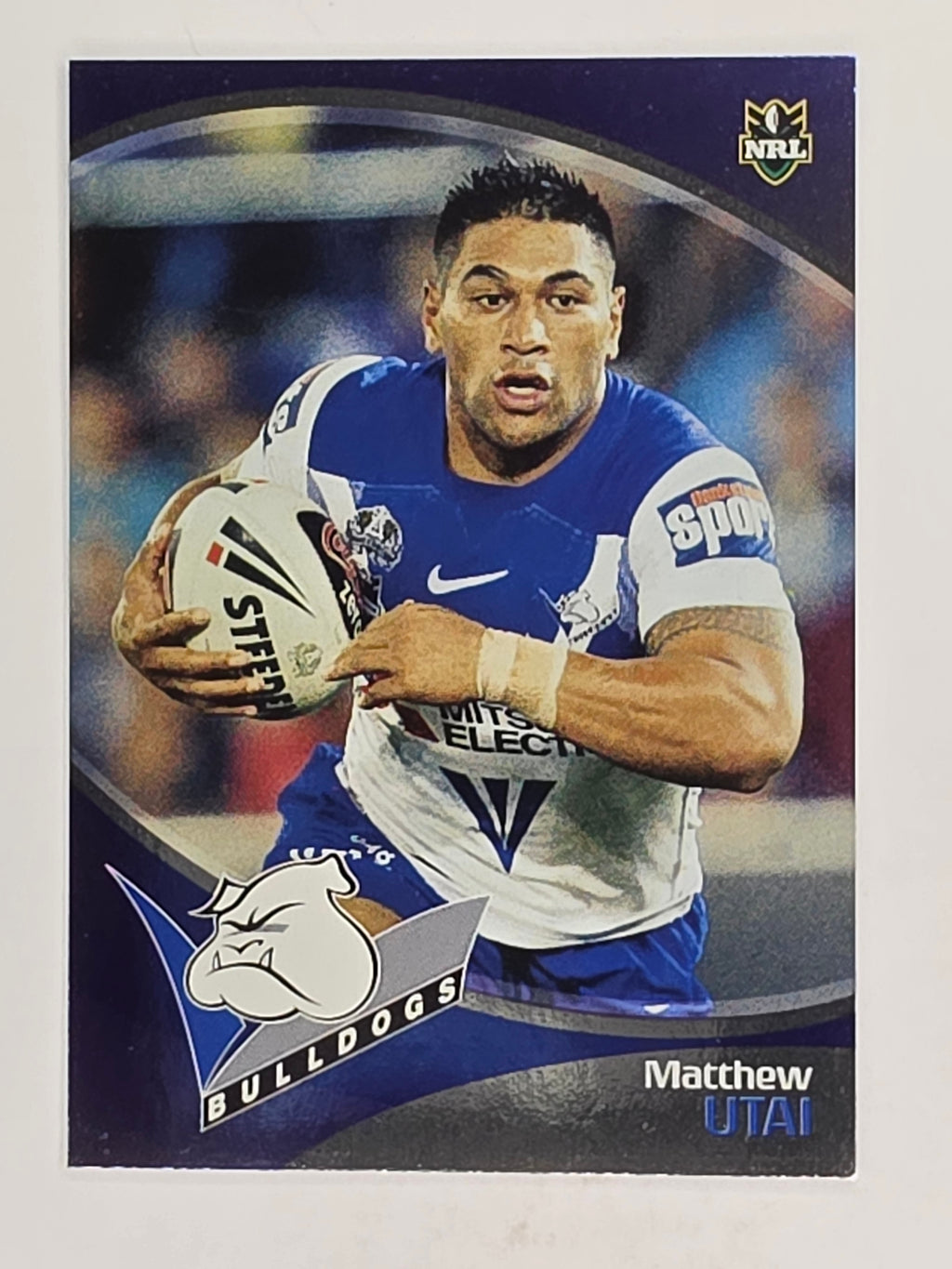 NRL 2009 Daily Telegraph | FOIL #024 | Matthew Utai | Canterbury Bankstown Bulldogs